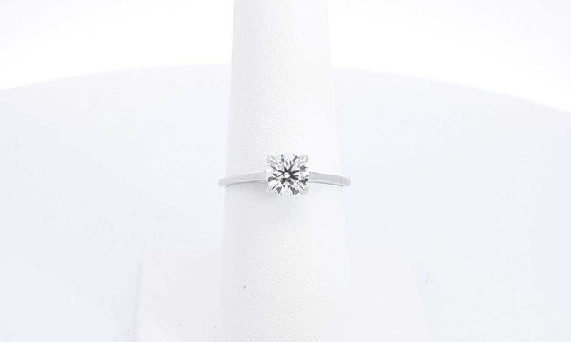 14k White Gold Lab Grown Diamond Solitaire  Ring Size 6.5 Ebprxdu 144030004788