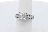 1.02cttw Diamond Ring In 14k White Gold 7.6 Grams Size 6 Eb0826exzdu