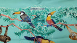 Hermès Equateur 90cm Scarf In Multicolor Washed Silk Twill Fw1026lxzdu