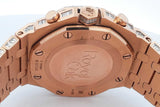 Audemars Piguet Royal Oak Offshore Chandelier 42mm 18k Rose Gold Diamond Watch 242.9 Grams Eb0125rxxxzsa