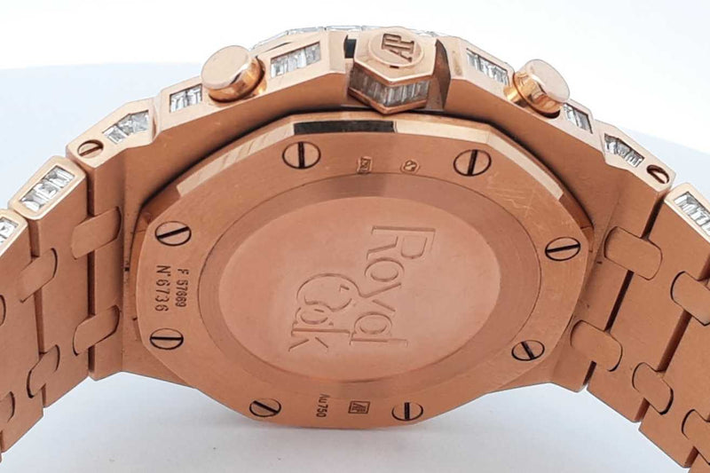 Audemars Piguet Royal Oak Offshore Chandelier 42mm 18k Rose Gold Diamond Watch 242.9 Grams Eb0125rxxxzsa