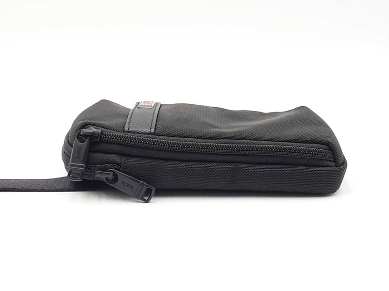 Tumi Alpha Small Crossbody Pouch In Black Ballistic Nylon Fw0225lrdu