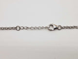1.30 Ctw Lab Grown Diamonds 0.925 Silver 7.7g Heart Pendant Chain 19 In Do0325lprde