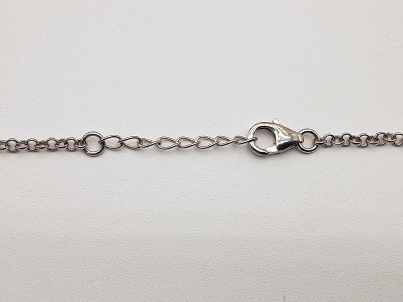 1.30 Ctw Lab Grown Diamonds 0.925 Silver 7.7g Heart Pendant Chain 19 In Do0325lprde