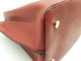 Michael Kors Red Pebbled Leather Arielle Satchel Tote Bag Sd0626wzde