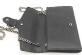 Gucci Dionysus Black Leather Wallet With Chain Eb0426wrxdu