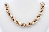 10k Yellow Gold Hollow Rope Chain Necklace 18.3 Grams Eb0426lxrxde