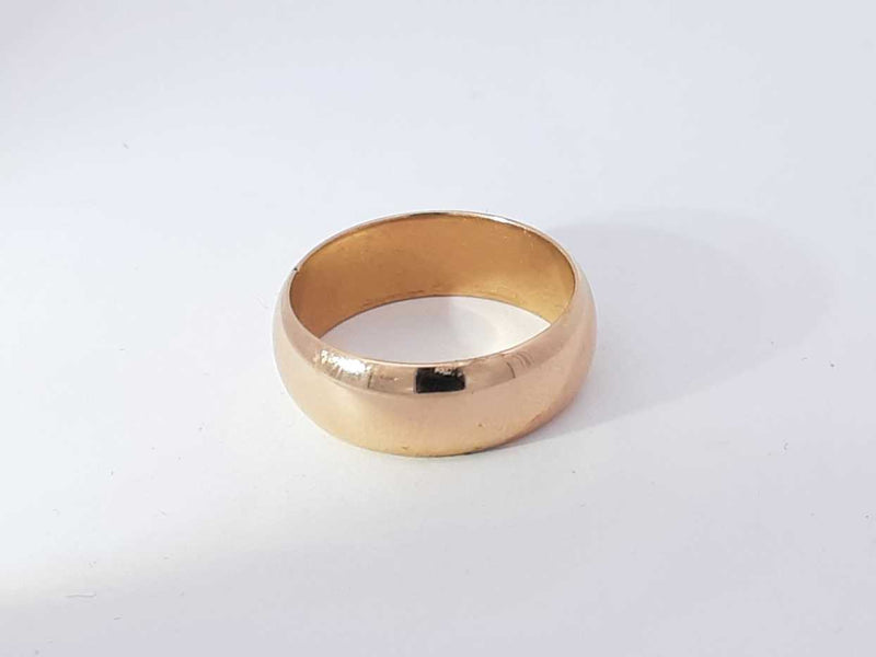 14k Yellow Gold 8.9 Grams Wedding Band Size 10.5 Aa1125ocpsa