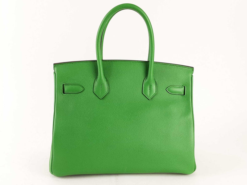 Hermes Birkin 30 Green Bambou Epsom Gold Hardware Handbag Dolixzzde 144010013082