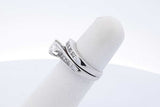 0.53cttw Princess Cut Diamond Ring 14k White Gold 5.8 Grams Size 4.5 Eb1025wwxde