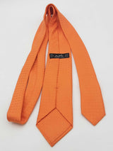 Hermes Orange 100% Silk Tie Eb0726crsa