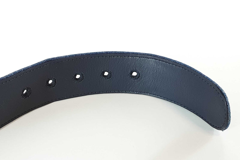 Dolce & Gabbana Dg Girls Belt In Denim And Barocco Buckle Size 85/34 Fw1125orxde