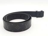 Louis Vuitton Monogram 40mm Matte Black Belt Size 38 Aa0925lrzsa