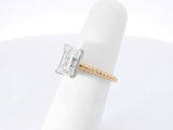 3.02 Cttw Lab-grown Diamond & 18k Yellow Gold Ring 4.1 Gram Size 5.5 Fw1225rzxdu