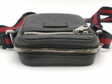 Gucci Small Messenger Bag Black Coated Canvas Aa0926pzxsa