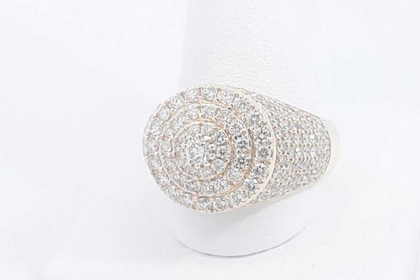 Approx. 2.87ctw Diamond Ring In 14k Yellow Gold 13.8 Grams Size 10.5 Eb1124irxsa