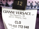 Gianni Versace Floral Purple Washed Cotton Denim Shirt Size Eu 46 Do0526wrxde