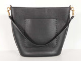 Tory Burch Black Pebbled Leather Mcgraw Bucket Bag Sd0726ozde
