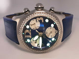 Corum Bubble Stainless 45mm Steel Chronograph Watch Diamond Bezel Sd1224orzxsa