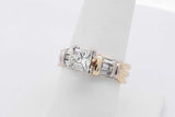1.04ctw Princess Cut Diamond Ring In 14k Yellow Gold 6.5g Size 7.5 Eb1225loxzsa