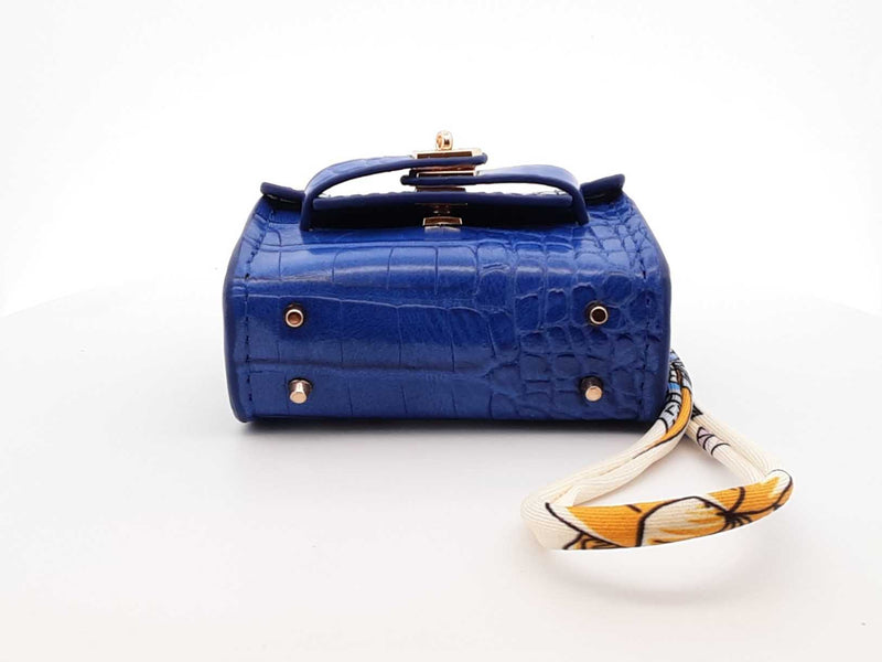 Mini Luxury Bag Charm In Royal Blue Fw0725edu