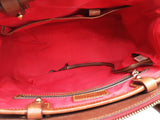 Dooney & Bourke Wilson All Weather Red Brown Leather Shoulder Bag Do0325lrde
