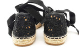 Jimmy Choo Dolphin Embroidered Lace Ankle Lace Up Espadrilles Size 39 Eb0225crsa