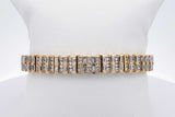 3.58cttw Diamond 18k Yellow Gold Tennis Bracelet 45 Grams 7 Inch Eb0626woxzsa