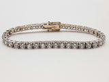 10.0 Cttw Lab Grown Diamonds 14k Wg 14.4g Bracelet 7 In Do0224oerxmia
