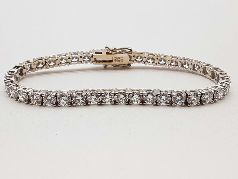 10.0 Cttw Lab Grown Diamonds 14k Wg 14.4g Bracelet 7 In Do0224oerxmia