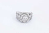 2.21 Cttw Diamond 10k White Gold Ring 8.39 Grams Size 7 Aa0524worsa