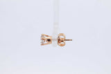 0.37ctw Diamond Single Stud Earring In 10k Yellow Gold 0.6 Grams Eb0426lerdu
