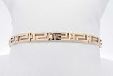 14k Yellow Gold Greek Key Bracelet 7.2 Grams 7.25 Inch Eb0826rpxsa