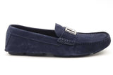 Dolce & Gabbana Navy Blue Suede Driver Loafers Size 11 Eb1124crsa