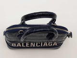 Balenciaga Ville Xxs Top Handle Blue Handbag Aa0826wzxsa