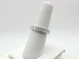 4.4 Dwt Lab Grown Diamond 2.2 Grams 14k White Gold Ring Size 6.5 Mk0825crzmia