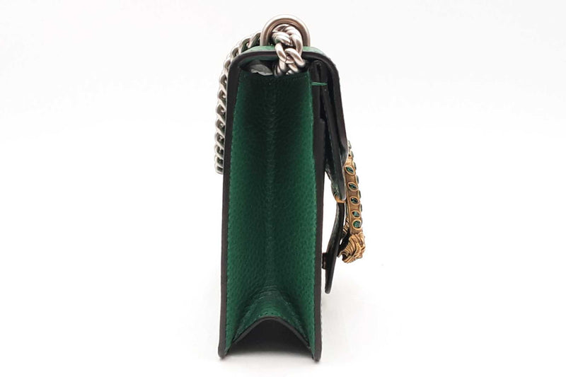 Gucci Green Leather Dionysus Shoulder Bag Eb1224sxzsa