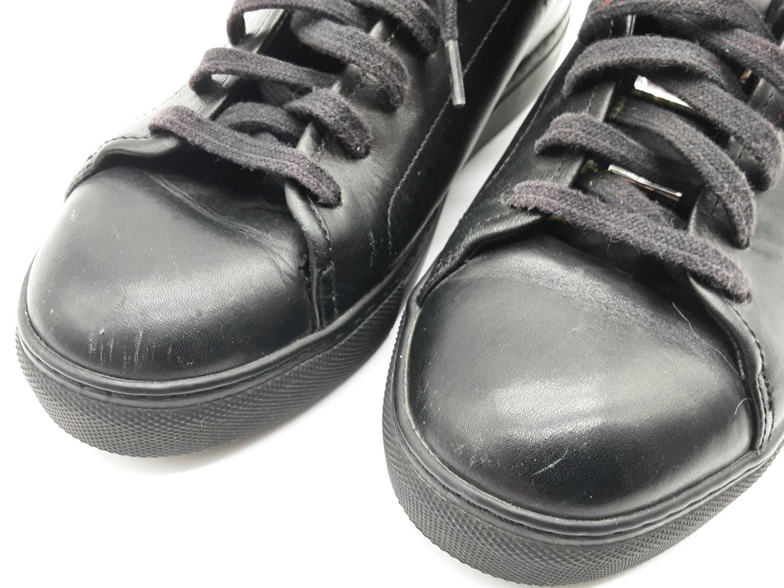 Versace Donna Lion Head Black Leather Shoes Size Eu 37.5 Do0525pxde – Max  Pawn