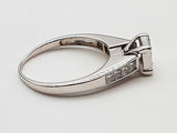 1.28 Cttw Natural Diamonds 14k White Gold 4.1g Ring Size 9.75 Do0626worde