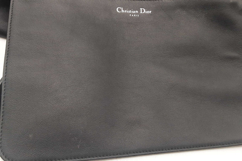 Christian Dior Diorissmo Black Leather Tote Bag Eb0425rxzsa