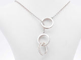 Tiffany & Co. 1837 Interlocking Circles Sterling Silver Necklace 5g Eb0126lxzsa