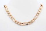 14k Yellow Gold Figaro Chain Necklace 20.2 Grams 25.25 Inch Eb0325ixzsa