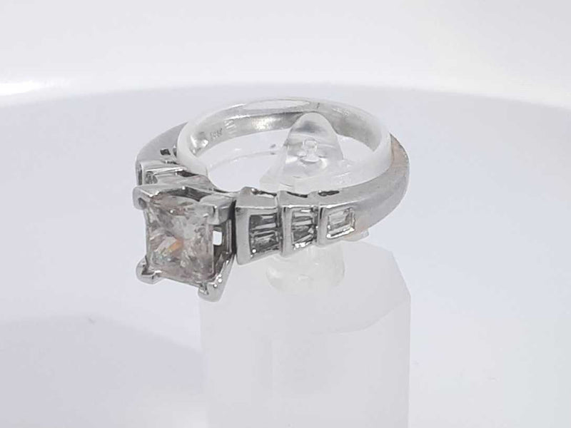 1.80 Cttw Diamond 14k White Gold Ring 5 Grams Size 9 Aa0625lszxsa