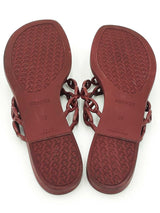 Hermès Island Chaine D'ancre Sandals In Rouge H Tpu Rubber Size 8.5 Fw1026ozxdu