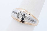 0.25cttw Diamond Ring In 14k Two Tone Gold 7.2 Grams Size 6.5 Eb0926ixzde