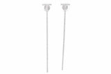 Tiffany & Co. Diamond 18k White Gold T Bar Stud Earrings 4.8 Grams Eb06226cxzsa