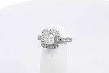 Approx. 1.31ctw Diamond Ring In 18k White Gold 6.2 Grams Size 2.5 Eb1124wxxzsa