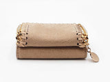Stella Mc Cartney Falabella Wallet In Neutral Beige Vegan Leather Fw0926lzxdu