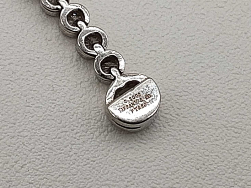 Tiffany & Co Jazz Drop Diamonds 0.950 Platinum 4.9g Necklace 17 In Do0725lwxzde