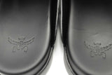 Mcm Monogram Black Leather Mules Size 46 Eb0725lcxsa